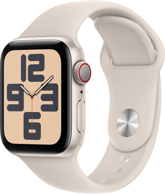 Apple Watch SE 2022 LTE Alu 40mm Sportarmband Polarstern M/L MRG13QA/A - Ohne Vertrag