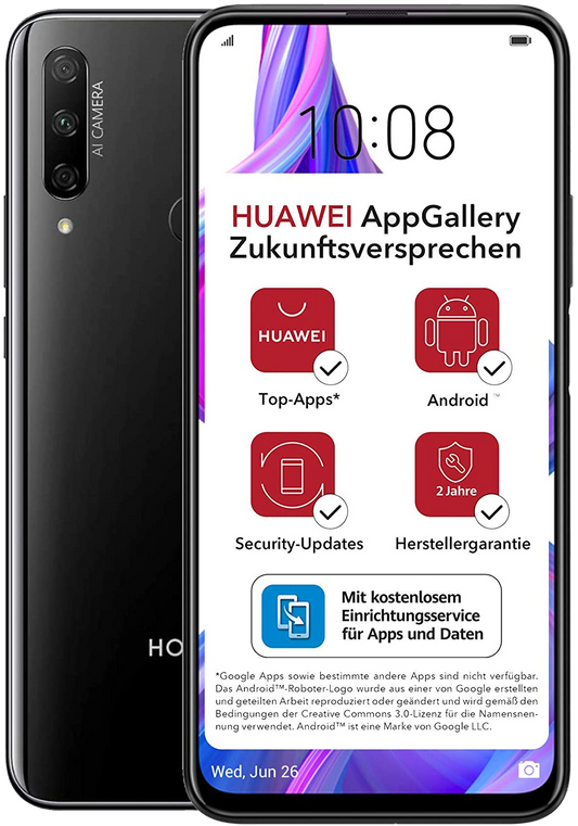 Honor 9X Pro Dual-SIM schwarz - Onhe Vertrag