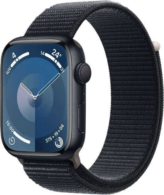 Apple Watch 9 GPS Mitternacht Alu 45 Sport Loop Mitternacht MR9C3 - Ohne Vertrag