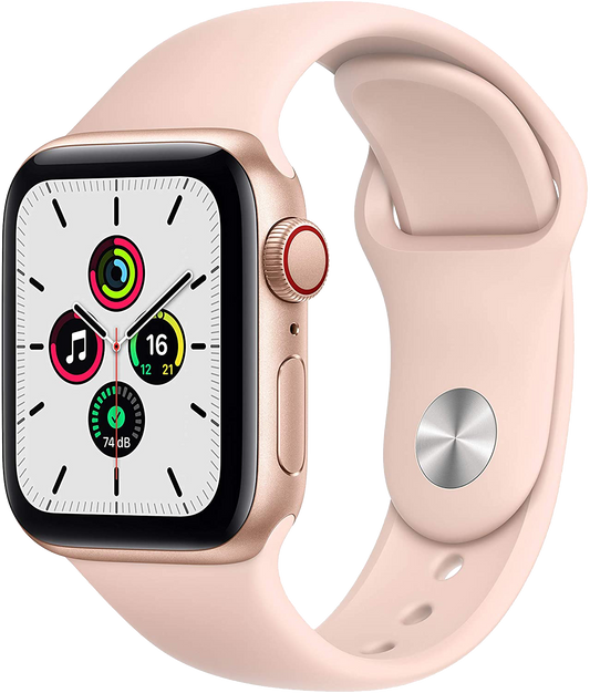 Apple Watch SE LTE Gold 40mm Sportarmband Sandrosa MYEH2 - Ohne Vertrag