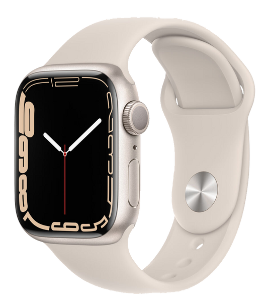 Apple Watch 7 silber Alu 41mm Sportarmband Polarstern MKMY3 MKHR3 - Ohne Vertrag