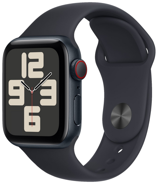 Apple Watch SE 2022 LTE Mitternacht Alu 40mm Sportarmband Mitternacht S/M MRG73 - Ohne Vertrag