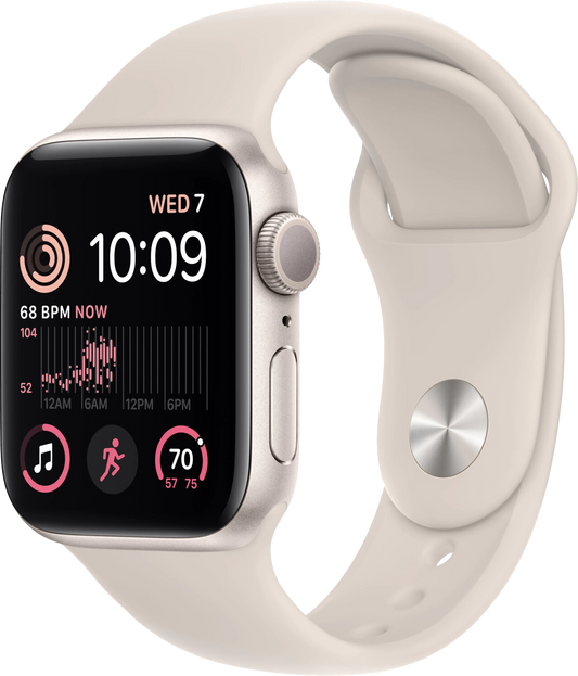 Apple Watch SE GPS beige Alu 40mm Sportarmband beige MNJP3 - Ohne Vertrag