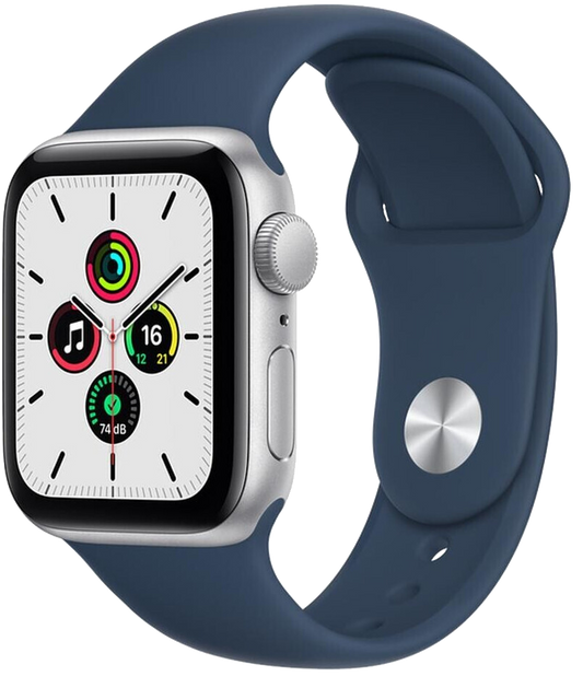 Apple Watch SE GPS 40mm Silber Sportarmband Abyssblau - Onhe 