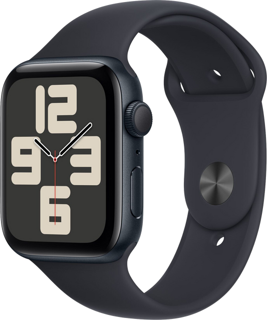 Apple Watch SE Alu 44mm Sportarmband Mitternacht M/L MRE93 - Ohne Vertrag