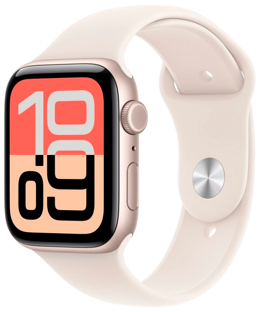 Apple Watch SE 3 5G 44mm Starlight Sport Band Starlight M/L MEPF4 - Ohne Vertrag
