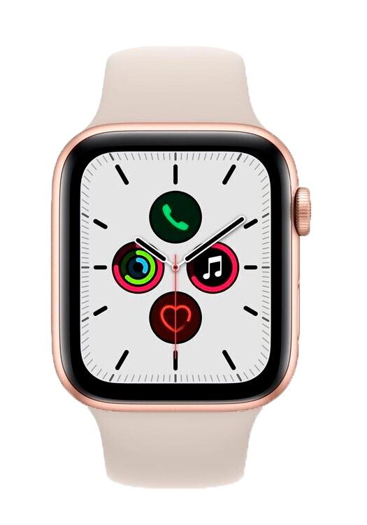 Apple Watch SE Gold 40mm Sport Band White MKQ03 - Ohne Vertrag