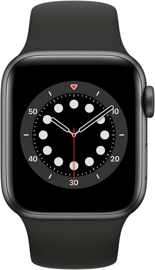 Apple Watch SE LTE Space Grau 44mm Sportarmband Schwarz MYF02 - Ohne Vertrag