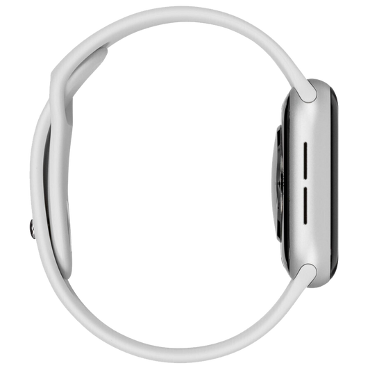 Apple Watch SE Silber Alu 40mm Sportarmband Weiß MYDM2