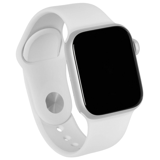 Apple Watch SE LTE Silber 40mm Sportarmband Weiß MYEF2 - Ohne Vertrag