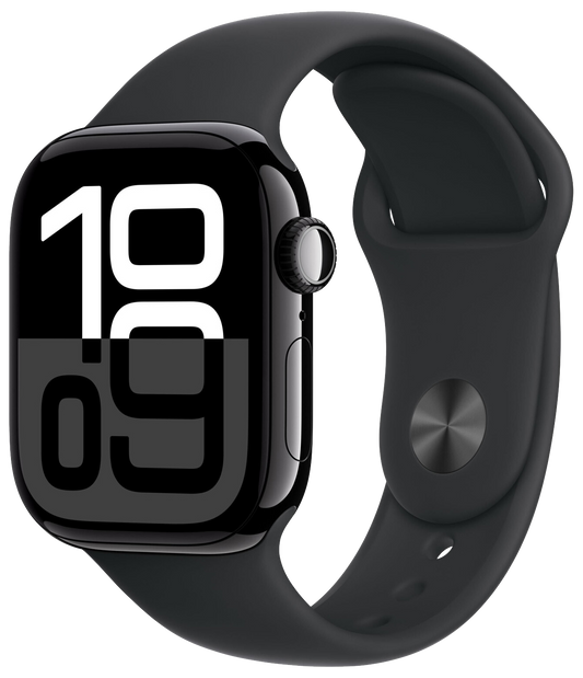 Apple Watch 10 GPS Diamantschwarz Alu 42mm SB Schwarz M/L MWWF3 - Ohne Vertrag
