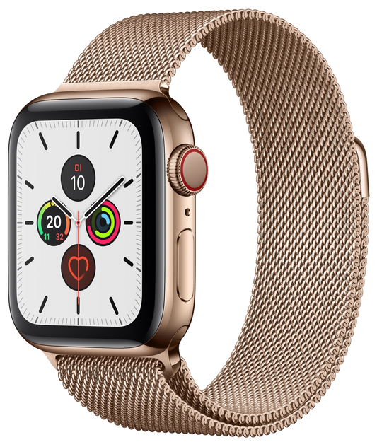 Apple Watch 5 LTE gold Edelstahl 44mm gold - Ohne Vertrag