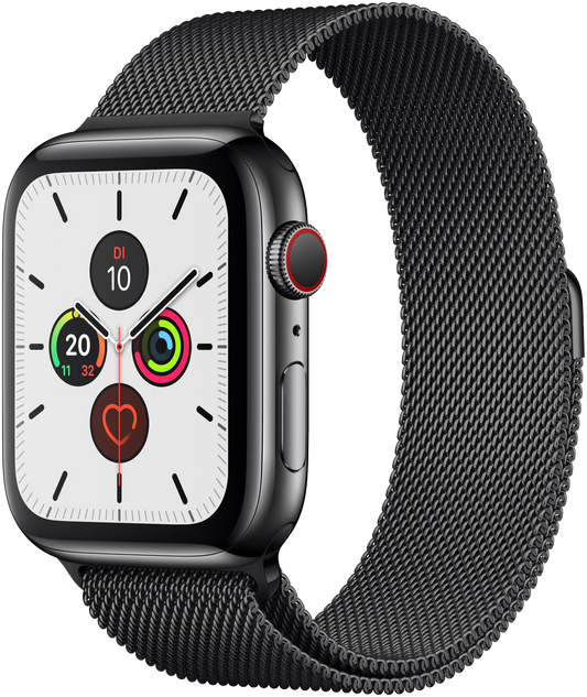 Apple Watch 5 LTE schwarz Edelstahl 44mm MWWL2
