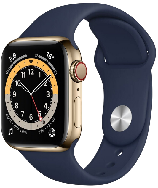 Apple Watch 6 LTE Gold Aluminium 40mm Sportarmband - Ohne Vertrag