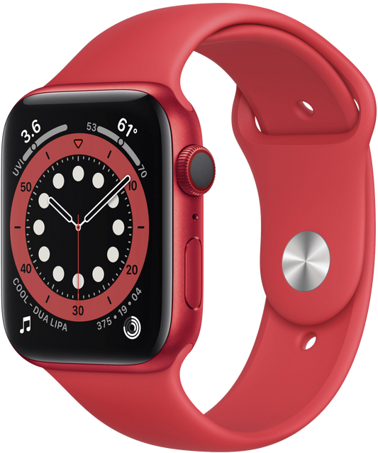 Apple Watch 6 LTE Rot Aluminium 40mm Sportarmband Rot M06R3 - Ohne Vertrag