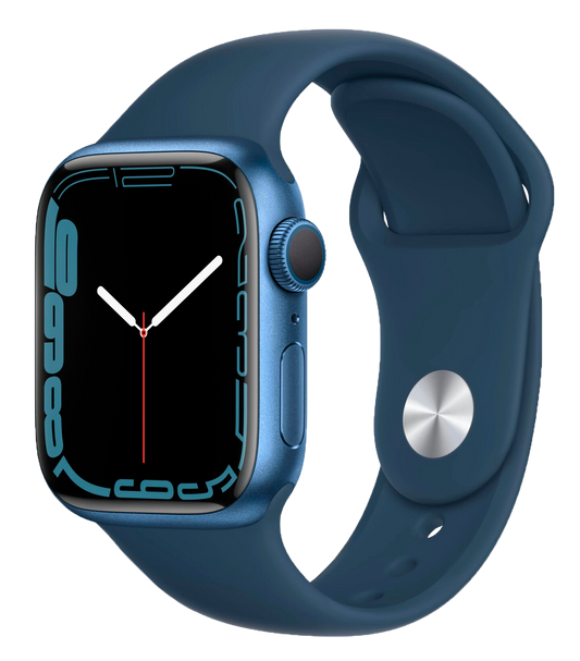 Apple Watch 7 41mm Alu Sportarmband Abyssblau MKN13 - Ohne Vertrag