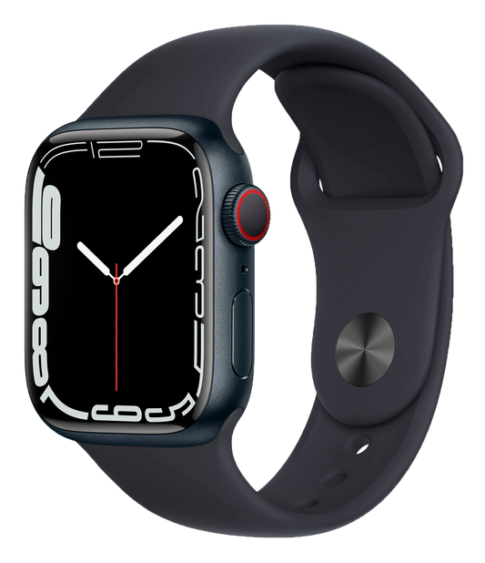 Apple Watch 7 GPS schwarz Alu 45mm Sportarmband Mitternacht MKN53 - Ohne Vertrag