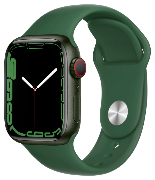Apple Watch 7 4G 41mm Aluminium Sportarmband Klee MKHT3 - Ohne Vertrag