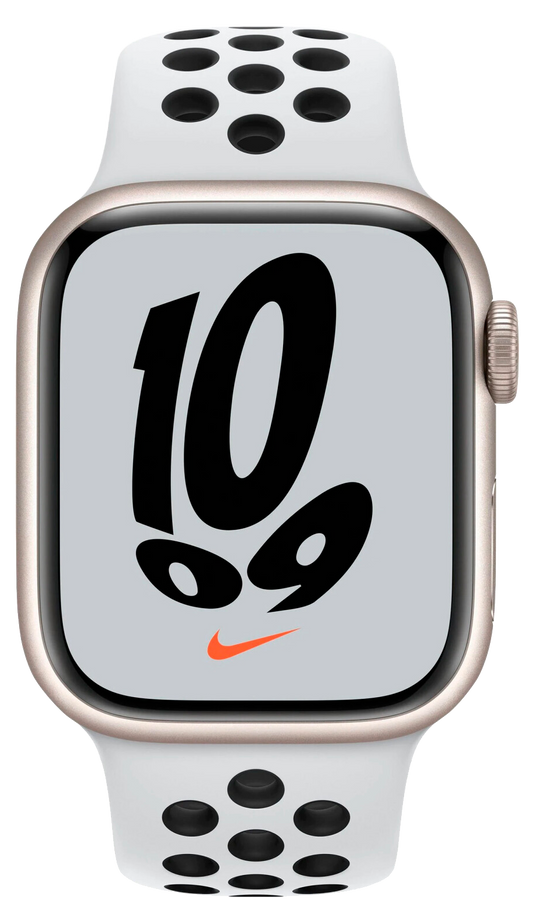 Apple Watch 7 Nike 45mm Alu Sportarmband Pure MKNA3 - Ohne Vertrag