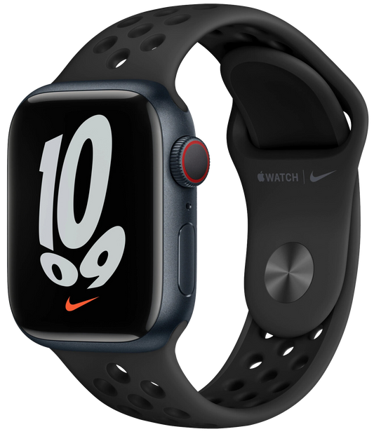 Apple 7 Nike 4G 41mm Alu Sportarmband Anthrazit/Schwarz MKJ43 - Ohne Vertrag