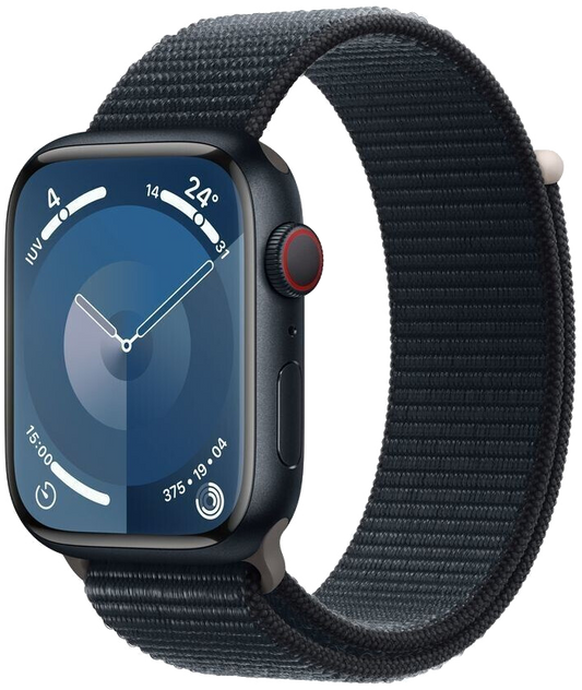 Apple Watch 9 LTE Mitternacht Alu 45mm Sport Loop Mitternacht MRMF3 - Ohne Vertrag