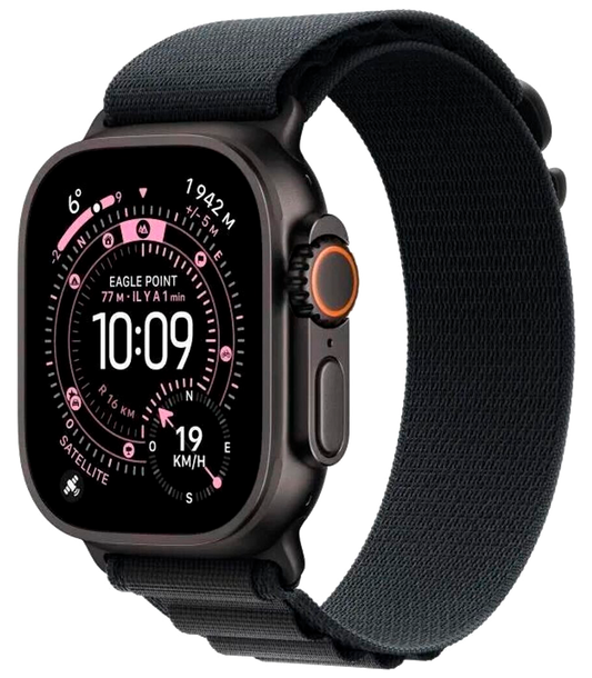 Apple Watch Ultra 3 5G Schwarz Titan 49mm Alpine Loop Schwarz M MF0V4 - Ohne Vertrag