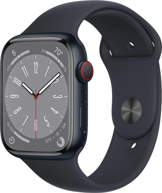 Watch S8 LTE Mitternacht Alu 45mm Sportarmband Mitternacht MNK43 - Onhe Vertrag