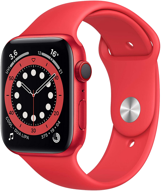 Apple Watch 6 LTE Rot Alu 44mm Sportarmband Rot M09C3 rot - Ohne Vertrag