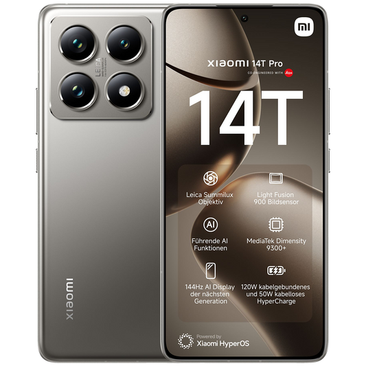 Xiaomi 14T Pro 5G Dual-SIM grau - Ohne Vertrag