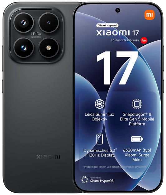 Xiaomi 17 5G Dual-SIM schwarz - Ohne Vertrag